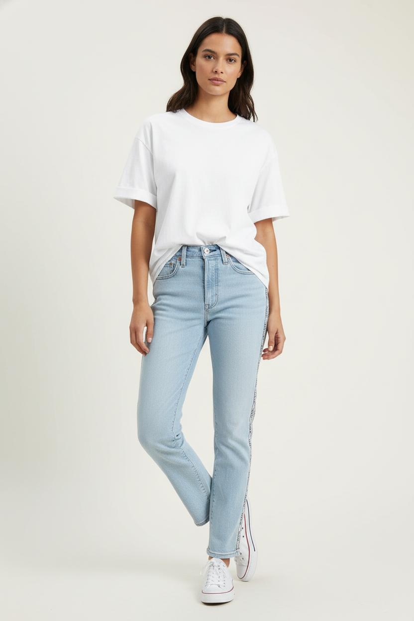 Jean Droit Bleu Clair - Taille S/36 de la marque Levi's | PARAD84458 - Vendu par Paradigme - Image 1