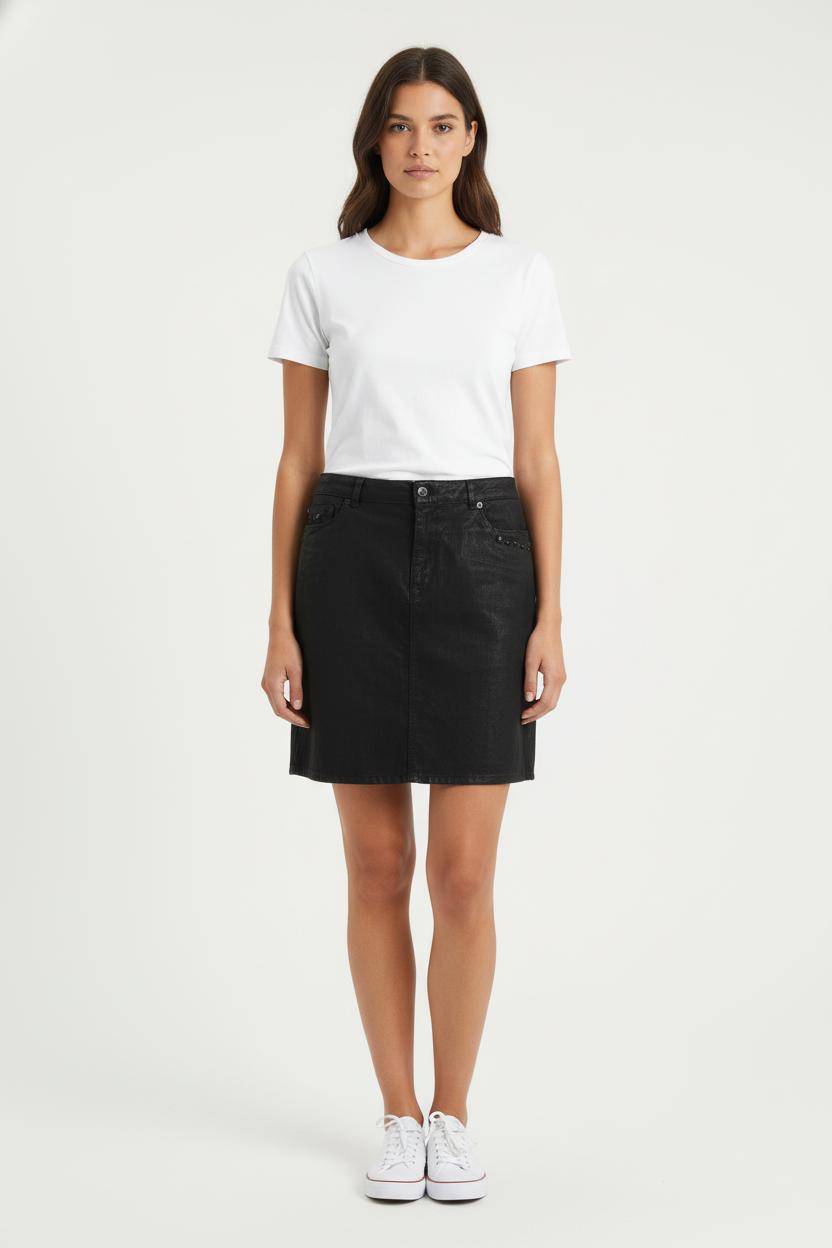 Jupe En Jean Noire - Taille XXL/44 de la marque IKKS | PARAD84468 - Vendu par Paradigme - Image 1