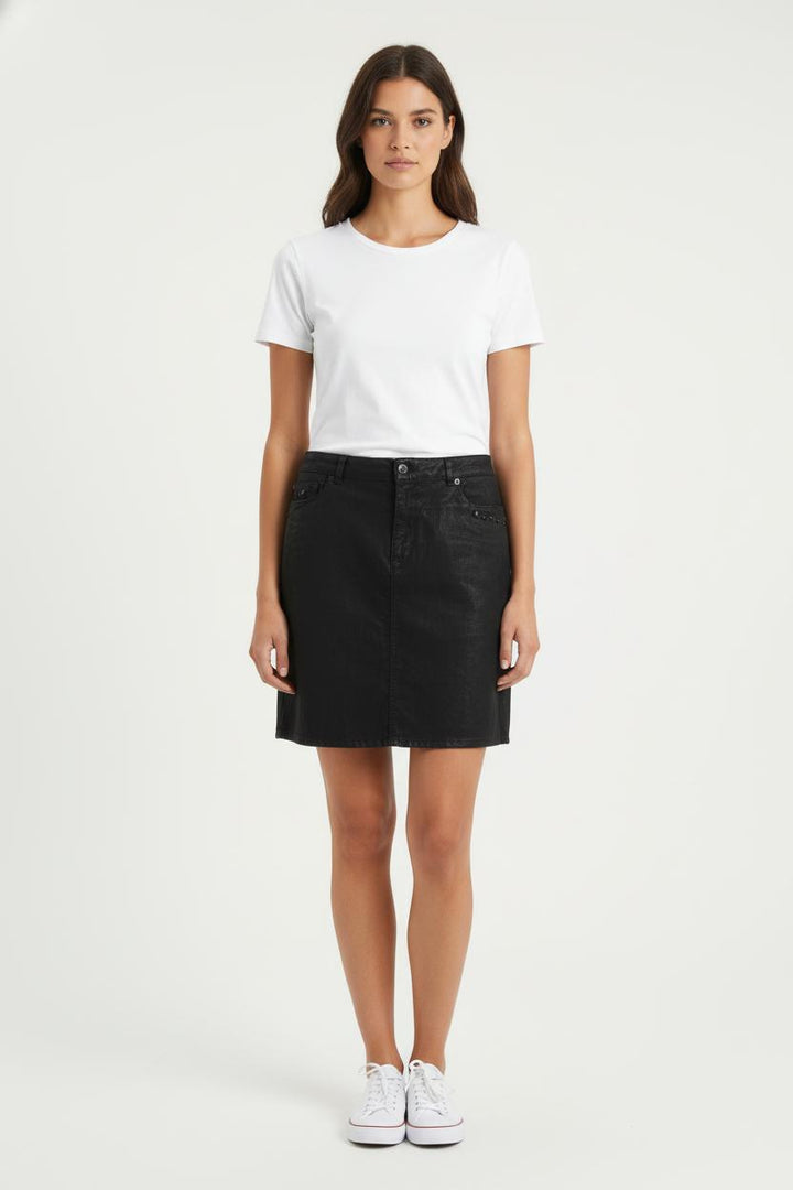 Jupe En Jean Noire - Taille XXL/44 de la marque IKKS | PARAD84468 - Vendu par Paradigme - Image 1