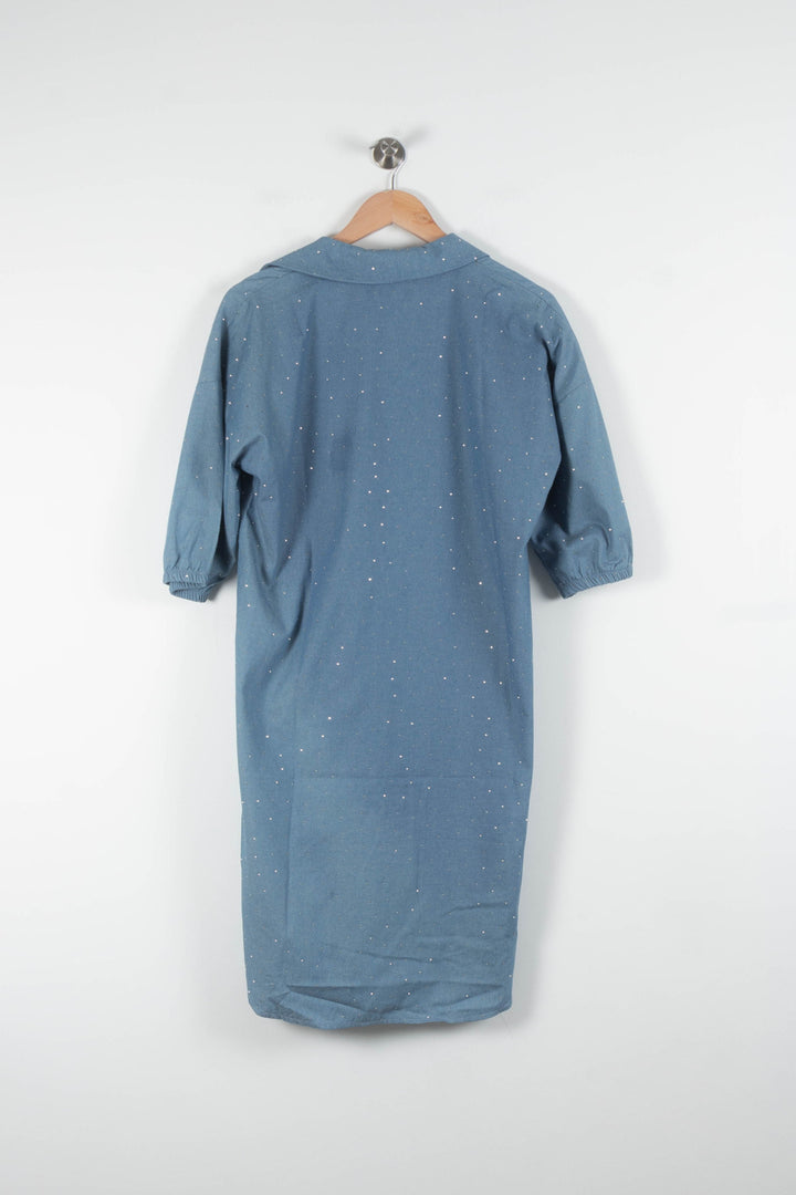 Robe Chemise Bleue - Taille M/38 de la marque Imprevu | PARAD84474 - Vendu par Paradigme - Image 4