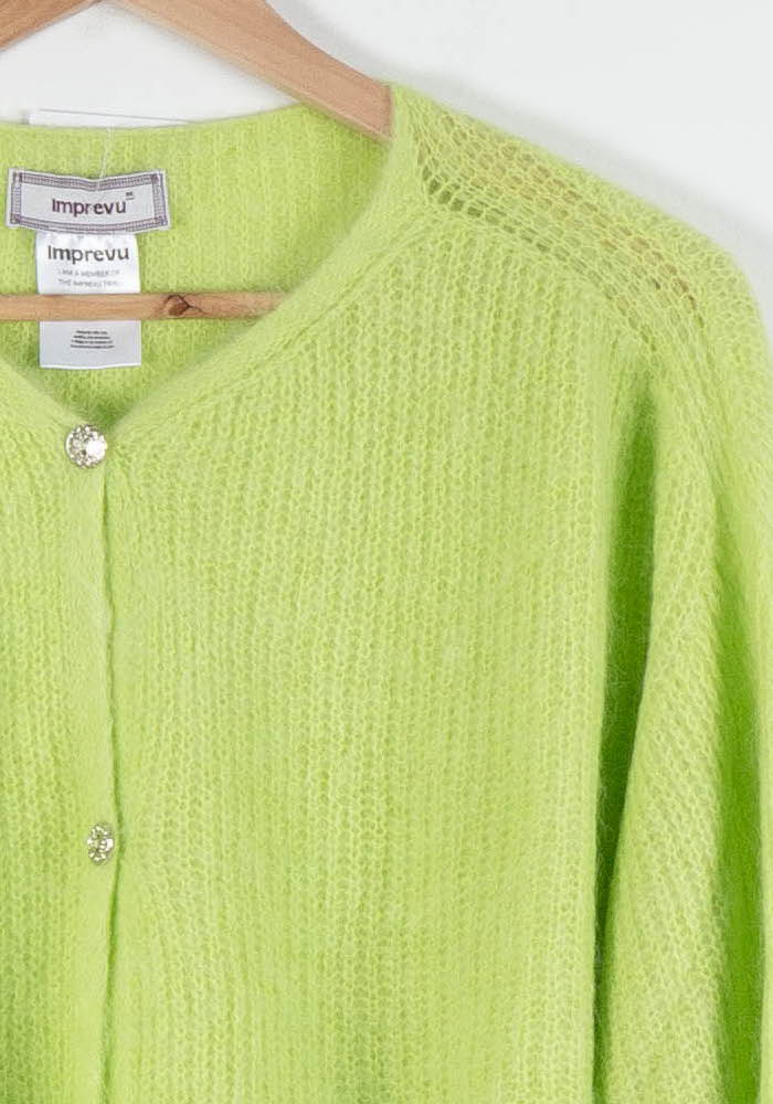 Cardigan Vert - Taille M/38 de la marque Imprevu | PARAD84477 - Vendu par Paradigme - Image 3