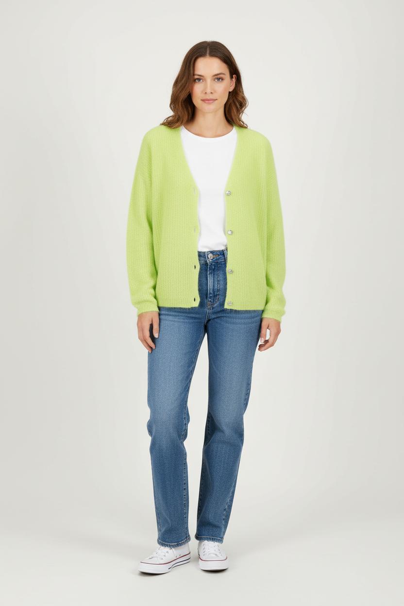 Cardigan Vert - Taille M/38 de la marque Imprevu | PARAD84477 - Vendu par Paradigme - Image 1