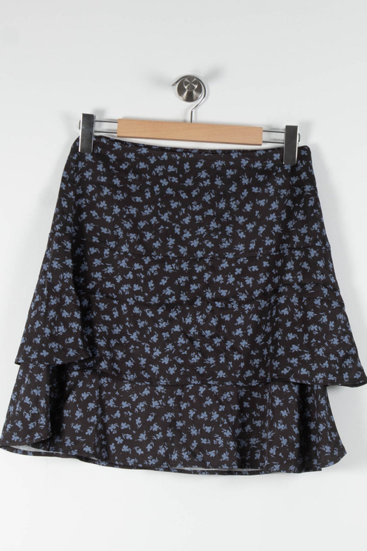 Jupe Volantée Noire et Bleue - Taille M/38 de la marque Imprevu | PARAD84482 - Vendu par Paradigme - Image 2