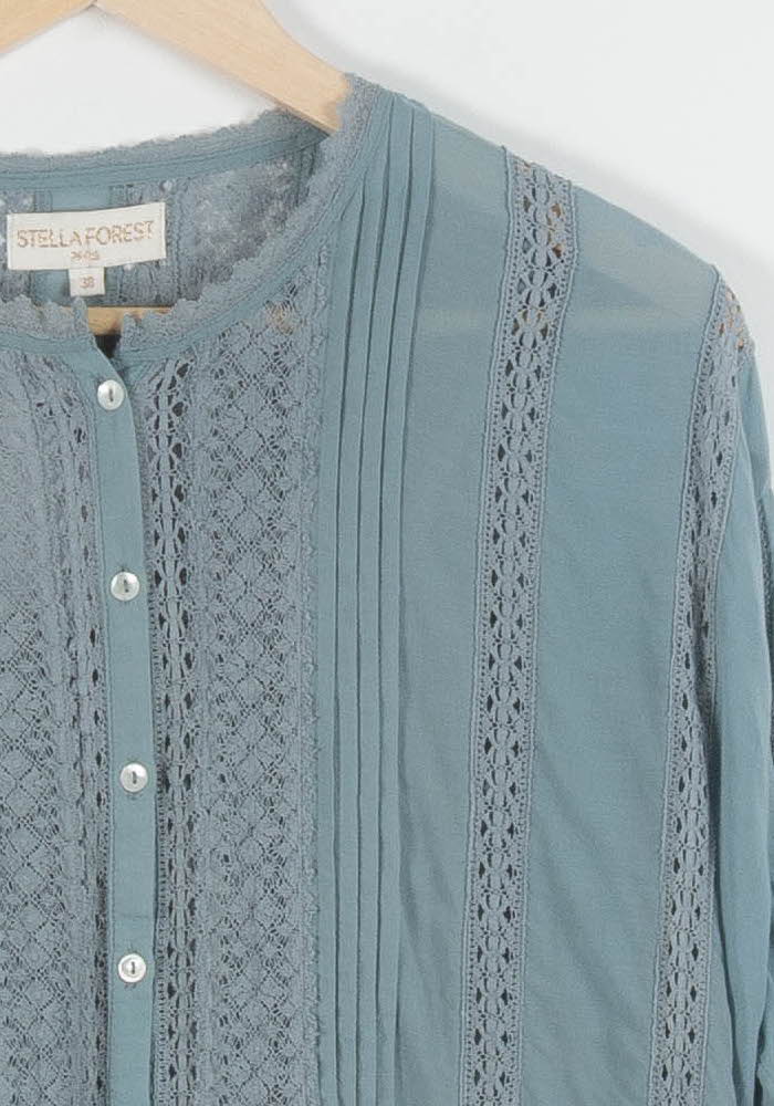 Blouse Bleue - Taille M/38 de la marque Stella Forest | PARAD84492 - Vendu par Paradigme - Image 3