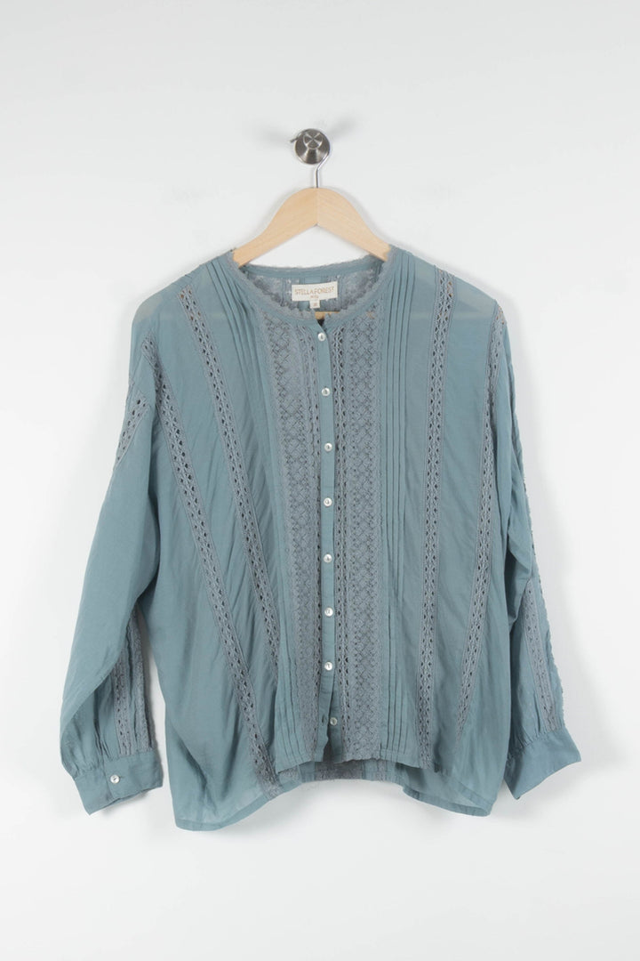 Blouse Bleue - Taille M/38 de la marque Stella Forest | PARAD84492 - Vendu par Paradigme - Image 2