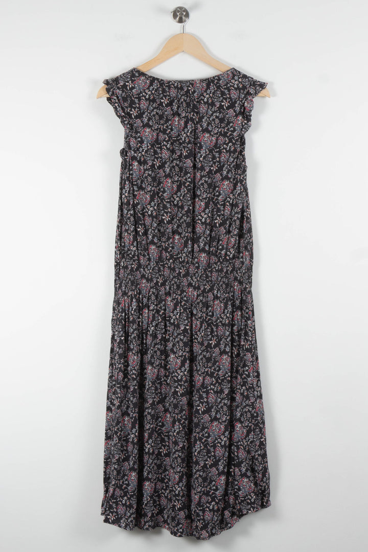 Robe Longue Noire et Fleurie - Taille L/40 de la marque Comptoir des Cotonniers | PARAD84495 - Vendu par Paradigme - Image 4