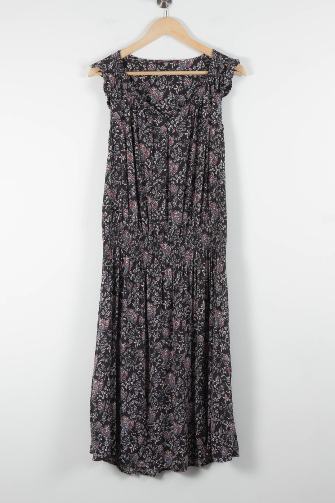 Robe Longue Noire et Fleurie - Taille L/40 de la marque Comptoir des Cotonniers | PARAD84495 - Vendu par Paradigme - Image 2