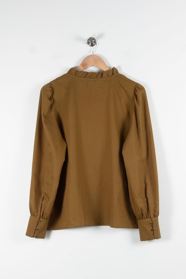 Blouse Marron - Taille XXL/44 de la marque Caroll | PARAD84502 - Vendu par Paradigme - Image 4