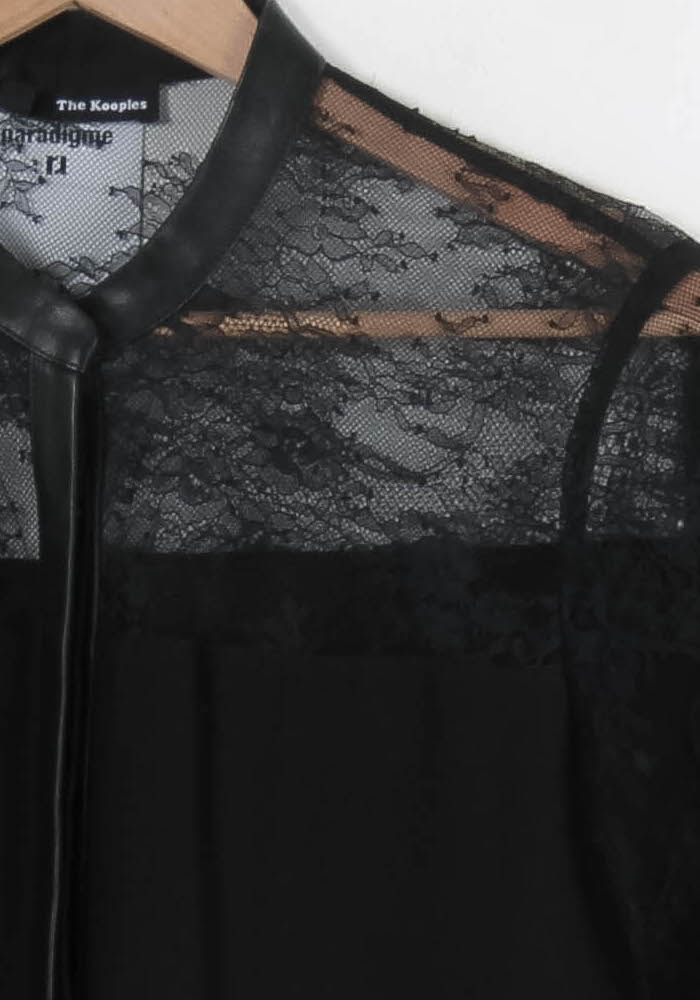 Blouse Noire - Taille M/38 de la marque The Kooples | PARAD84521 - Vendu par Paradigme - Image 3