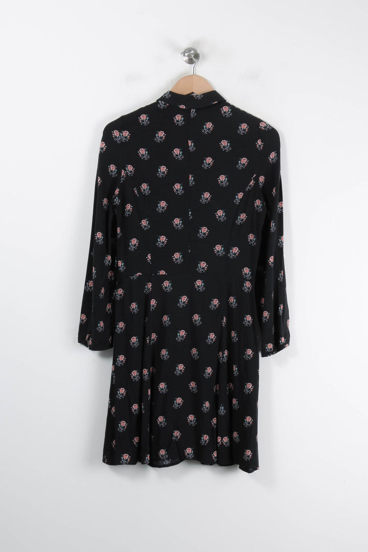 Robe Chemise Noire et Rose - Taille L/40 de la marque Pablo | PARAD84526 - Vendu par Paradigme - Image 4