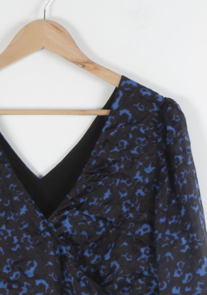 Robe Portefeuille Bleu et Noir - Taille XL/42 de la marque IKKS | PARAD84543 - Vendu par Paradigme - Image 3