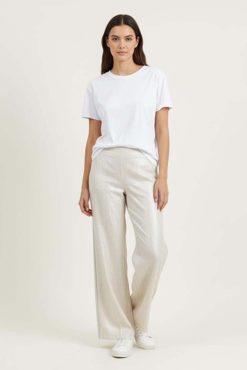 Pantalon Large Beige - Taille L/40 de la marque Imprevu | PARAD84551 - Vendu par Paradigme - Image 1