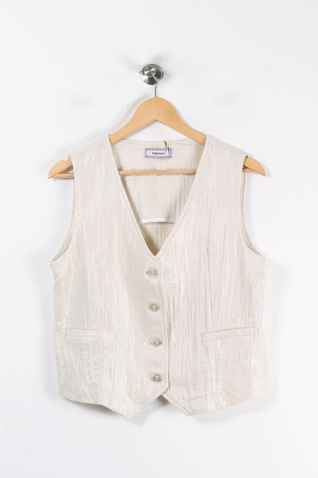 Gilet Beige - Taille L/40 de la marque Imprevu | PARAD84556 - Vendu par Paradigme - Image 2