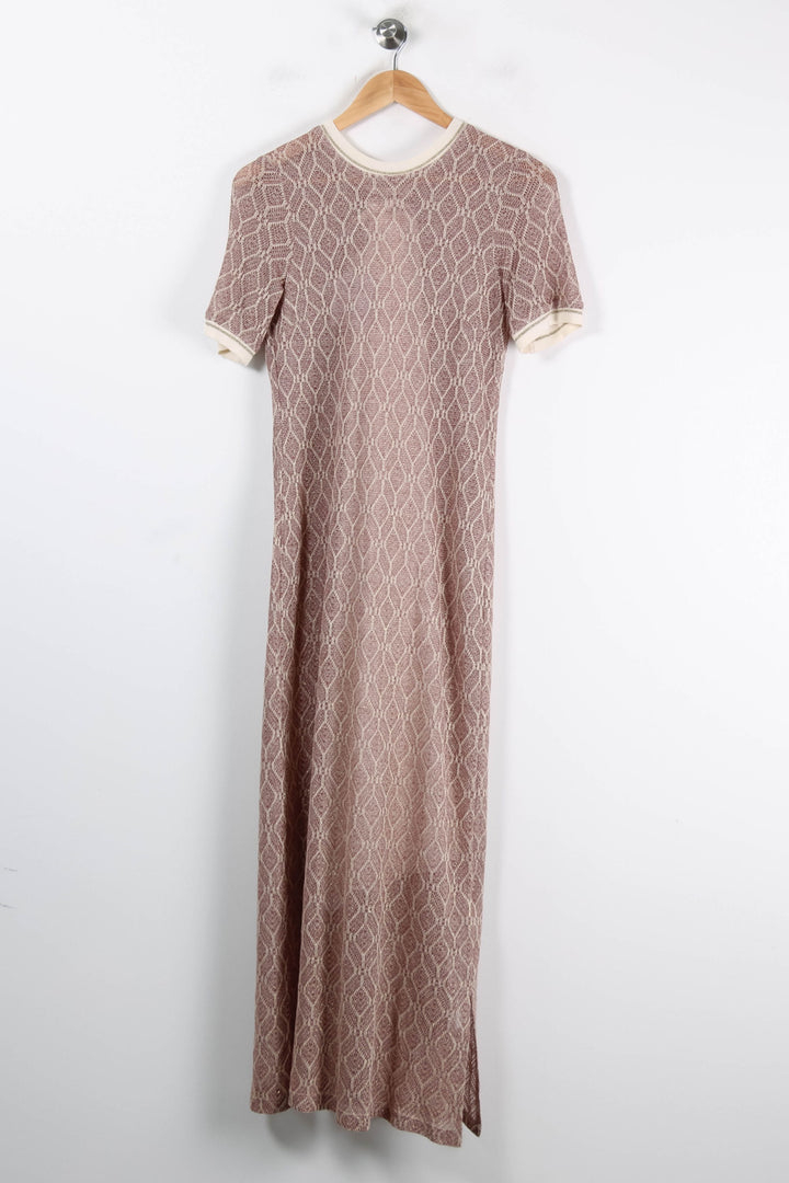Robe Longue Beige et Blanc - Taille XS/34 de la marque Imprevu | PARAD84567 - Vendu par Paradigme - Image 2