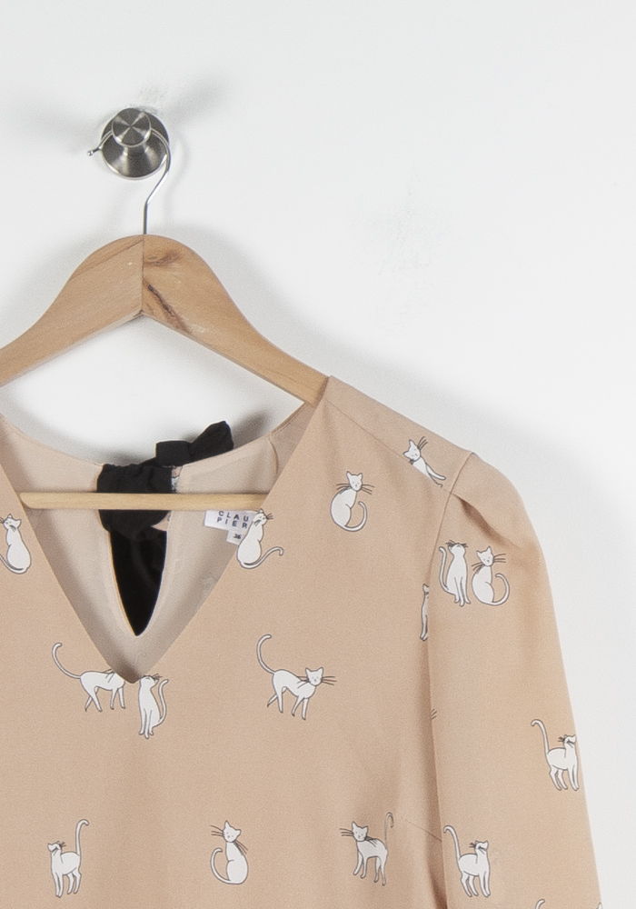 Robe Droite Rose - Taille S/36 de la marque Claudie Pierlot | PARAD84575 - Vendu par Paradigme - Image 3