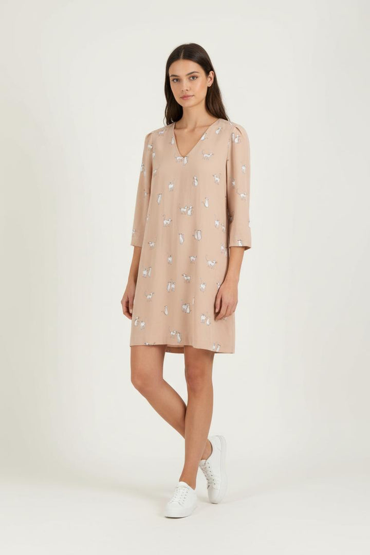 Robe Droite Rose - Taille S/36 de la marque Claudie Pierlot | PARAD84575 - Vendu par Paradigme - Image 1