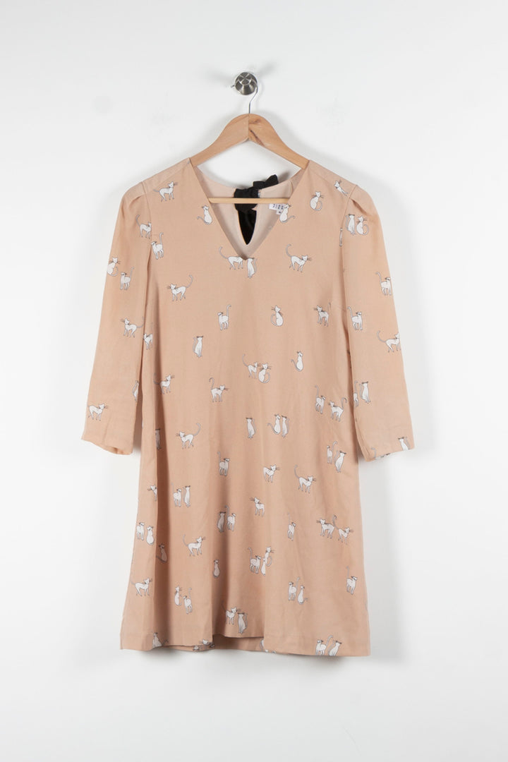 Robe Droite Rose - Taille S/36 de la marque Claudie Pierlot | PARAD84575 - Vendu par Paradigme - Image 2