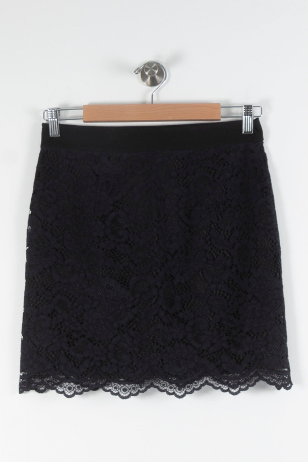 Jupe Dentelle Noire - Taille S/36 de la marque Claudie Pierlot | PARAD84581 - Vendu par Paradigme - Image 4
