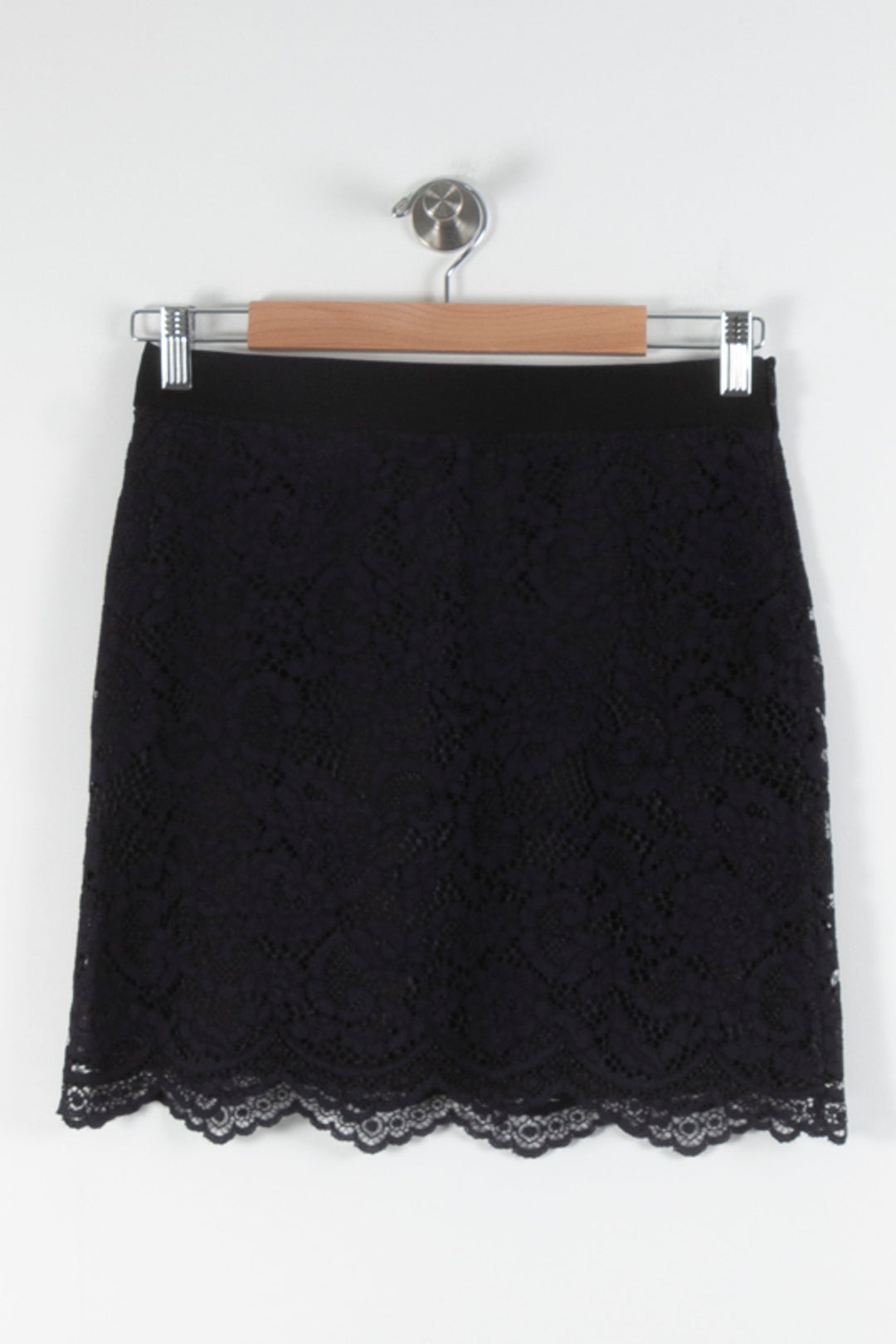 Jupe Dentelle Noire - Taille S/36 de la marque Claudie Pierlot | PARAD84581 - Vendu par Paradigme - Image 2