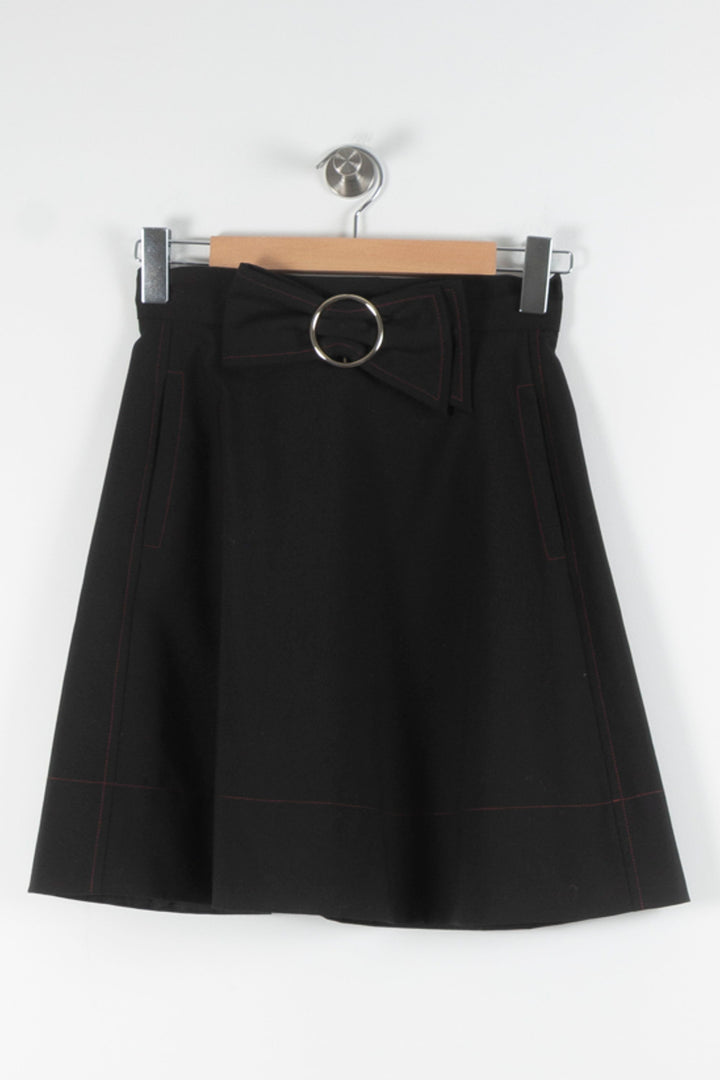 Jupe Trapèze Noire - Taille S/36 de la marque Claudie Pierlot | PARAD84586 - Vendu par Paradigme - Image 2