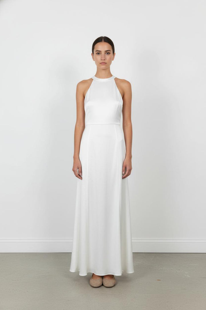 Robe Longue Blanche - Taille M/38 de la marque Maison Lemoine | PARAD84596 - Vendu par Paradigme - Image 1