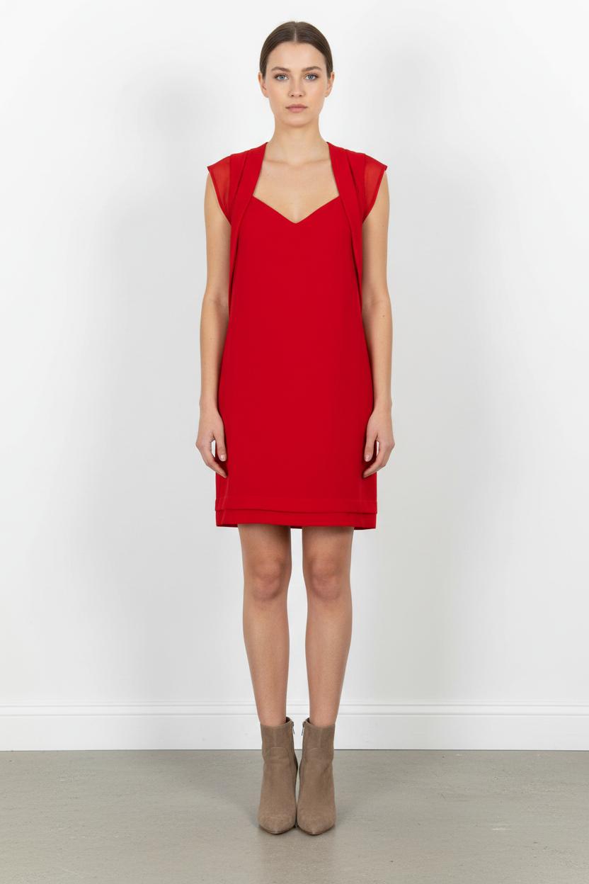 Robe Courte Rouge - Taille S/36 de la marque The Kooples | PARAD84605 - Vendu par Paradigme - Image 1
