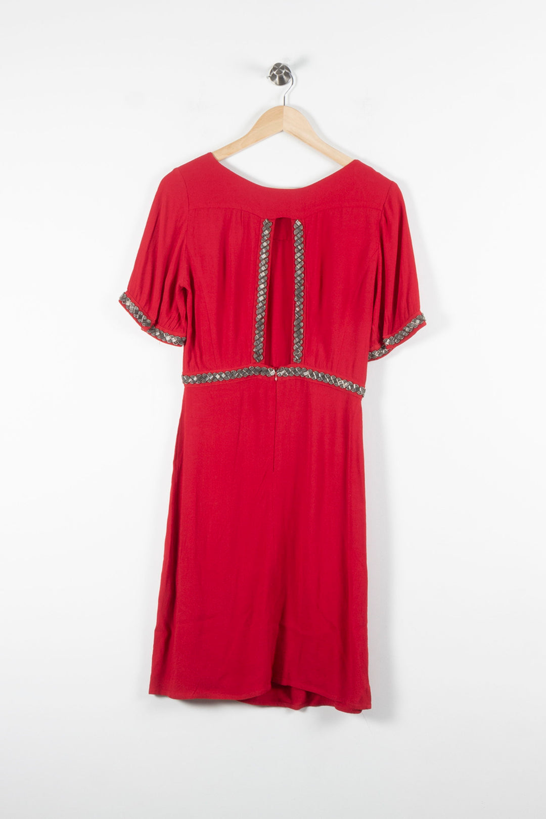 Robe Midi Rouge - Taille S/36 de la marque ba&sh | PARAD84606 - Vendu par Paradigme - Image 4