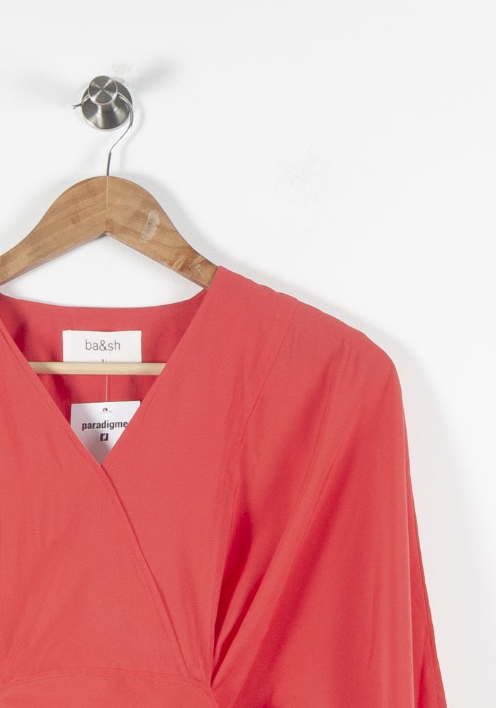 Blouse Cache-Cœur Rouge - Taille S/36 de la marque ba&sh | PARAD84607 - Vendu par Paradigme - Image 3