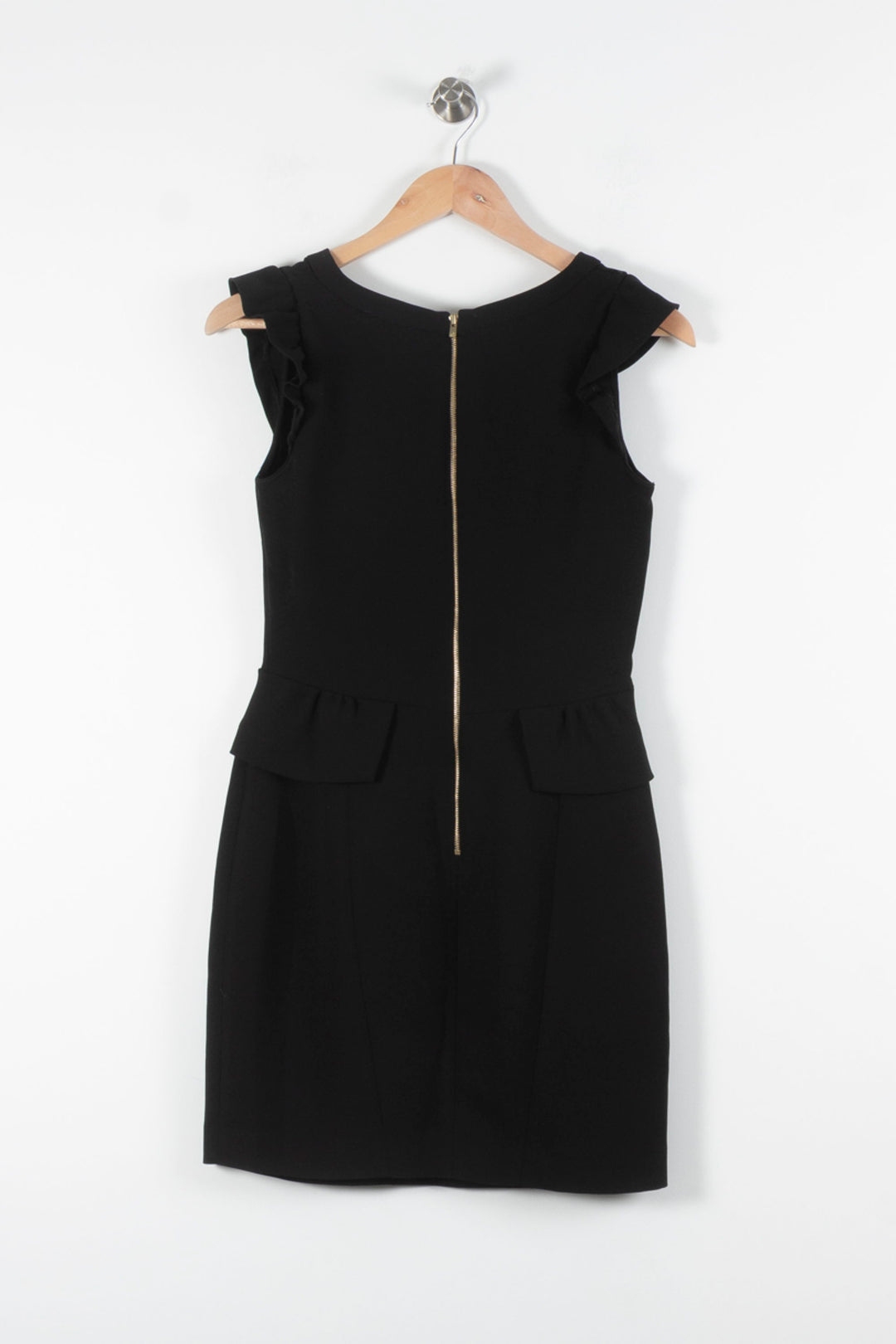 Robe Droite Noire - Taille S/36 de la marque Sandro | PARAD84611 - Vendu par Paradigme - Image 4
