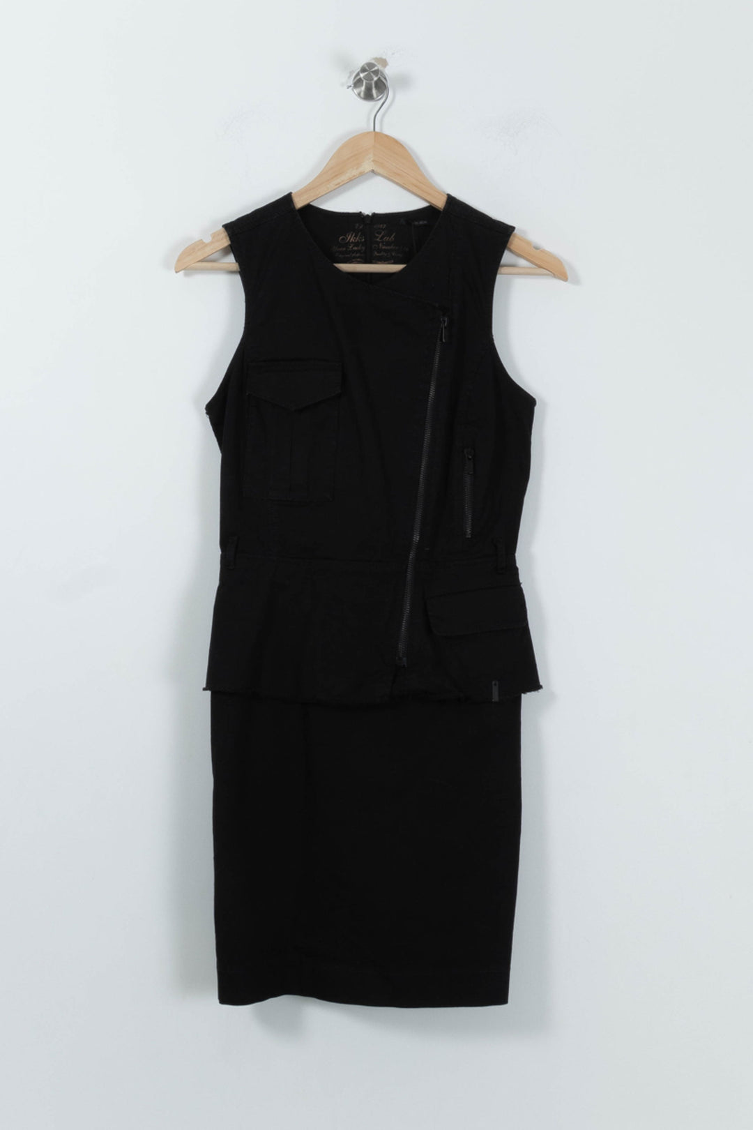 Robe Midi Noire - Taille S/36 de la marque IKKS | PARAD84614 - Vendu par Paradigme - Image 2