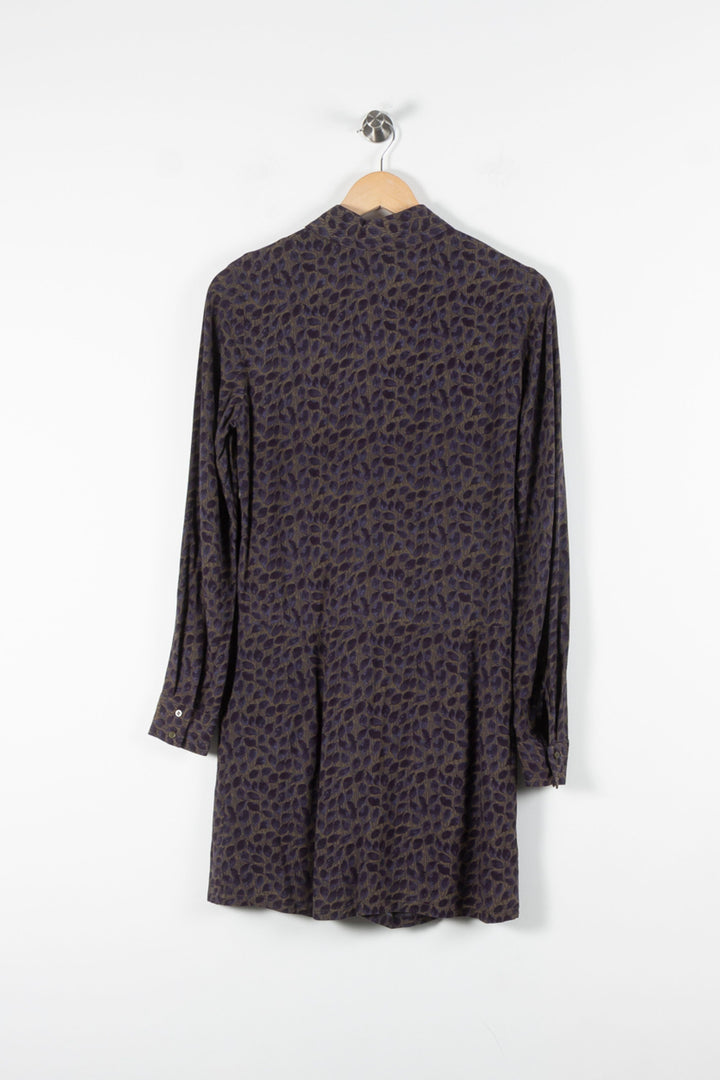 Robe Chemise Bleue et Noire - Taille XS/34 de la marque Comptoir des Cotonniers | PARAD84617 - Vendu par Paradigme - Image 4
