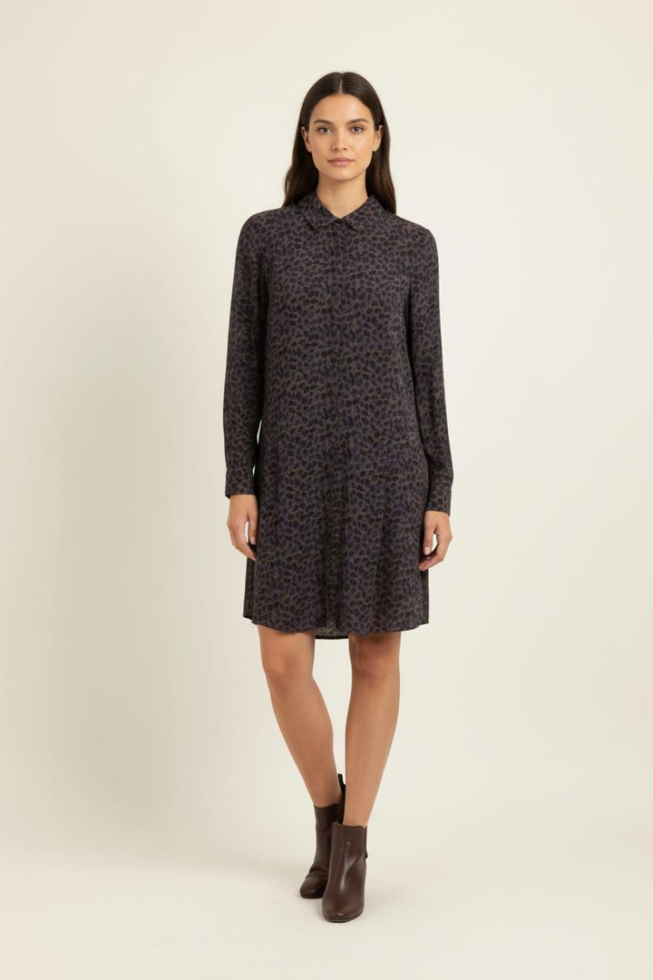 Robe Chemise Bleue et Noire - Taille XS/34 de la marque Comptoir des Cotonniers | PARAD84617 - Vendu par Paradigme - Image 1
