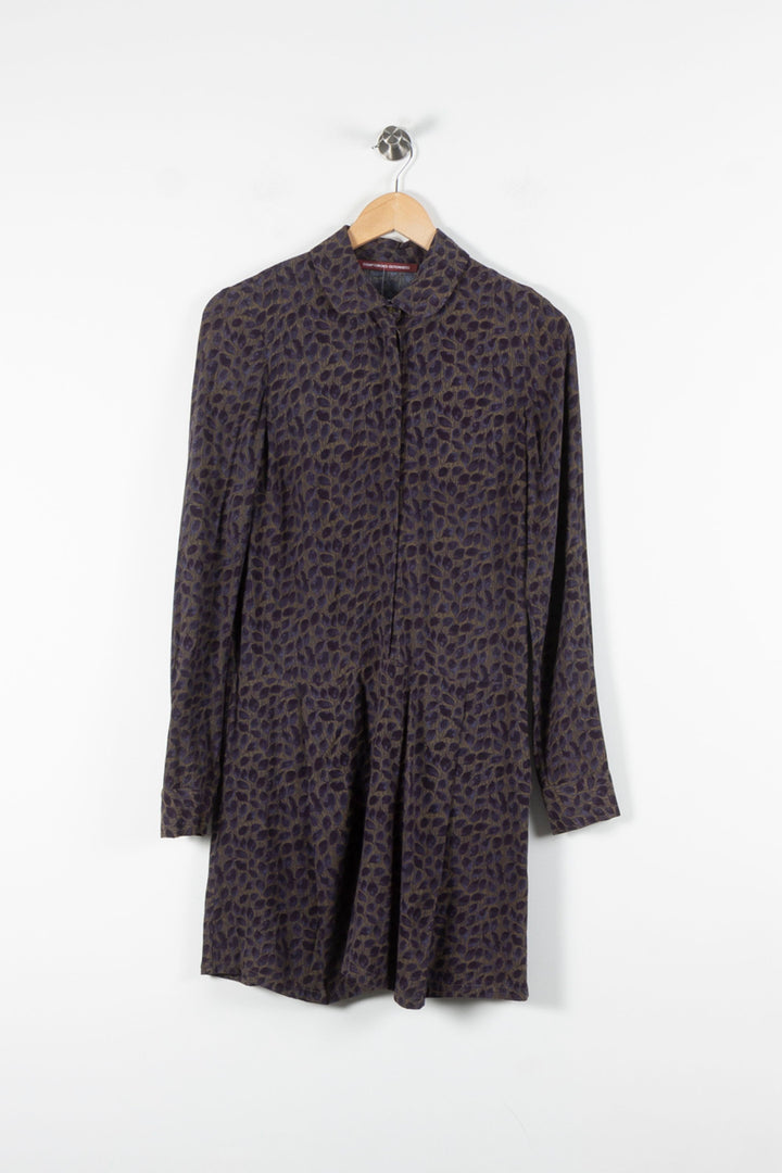 Robe Chemise Bleue et Noire - Taille XS/34 de la marque Comptoir des Cotonniers | PARAD84617 - Vendu par Paradigme - Image 2