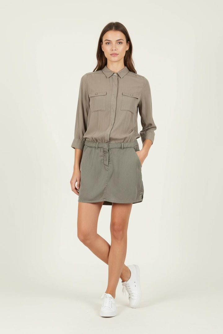 Robe Chemise Verte - Taille M/38 de la marque Maje | PARAD84618 - Vendu par Paradigme - Image 1