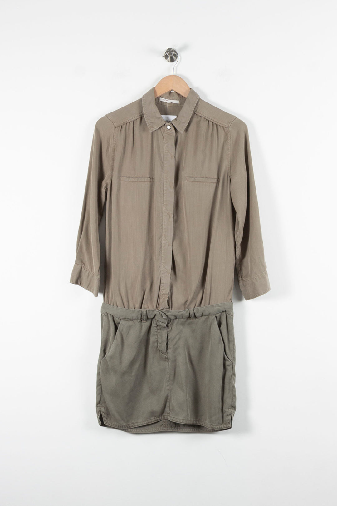 Robe Chemise Verte - Taille M/38 de la marque Maje | PARAD84618 - Vendu par Paradigme - Image 2