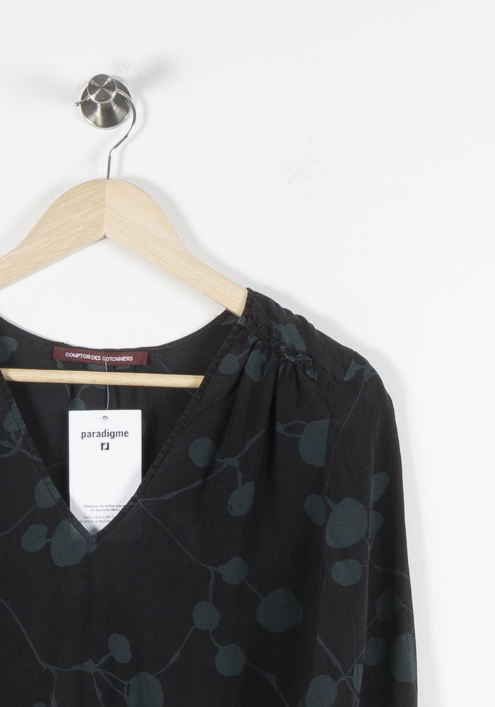 Blouse Noire et Verte - Taille S/36 de la marque Comptoir des Cotonniers | PARAD84621 - Vendu par Paradigme - Image 3