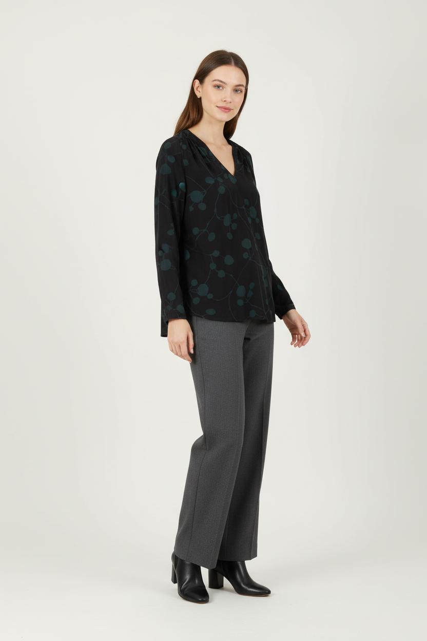 Blouse Noire et Verte - Taille S/36 de la marque Comptoir des Cotonniers | PARAD84621 - Vendu par Paradigme - Image 1
