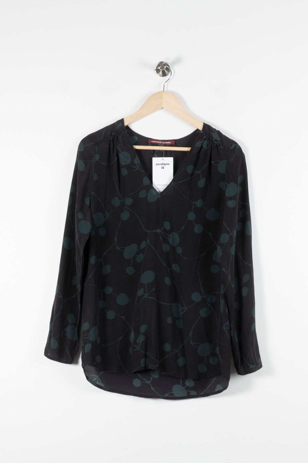 Blouse Noire et Verte - Taille S/36 de la marque Comptoir des Cotonniers | PARAD84621 - Vendu par Paradigme - Image 2