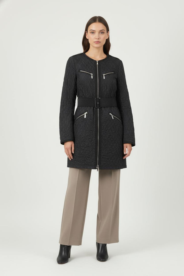 Doudoune Longue Noire - Taille S/36 de la marque Moncler | PARAD84623 - Vendu par Paradigme - Image 1