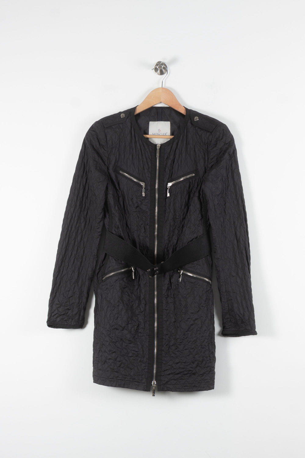 Doudoune Longue Noire - Taille S/36 de la marque Moncler | PARAD84623 - Vendu par Paradigme - Image 2
