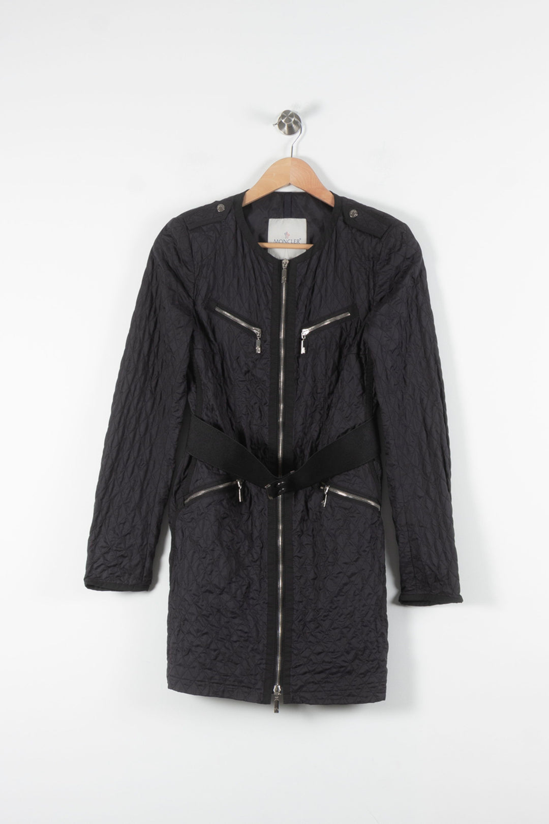 Doudoune Longue Noire - Taille S/36 de la marque Moncler | PARAD84623 - Vendu par Paradigme - Image 2
