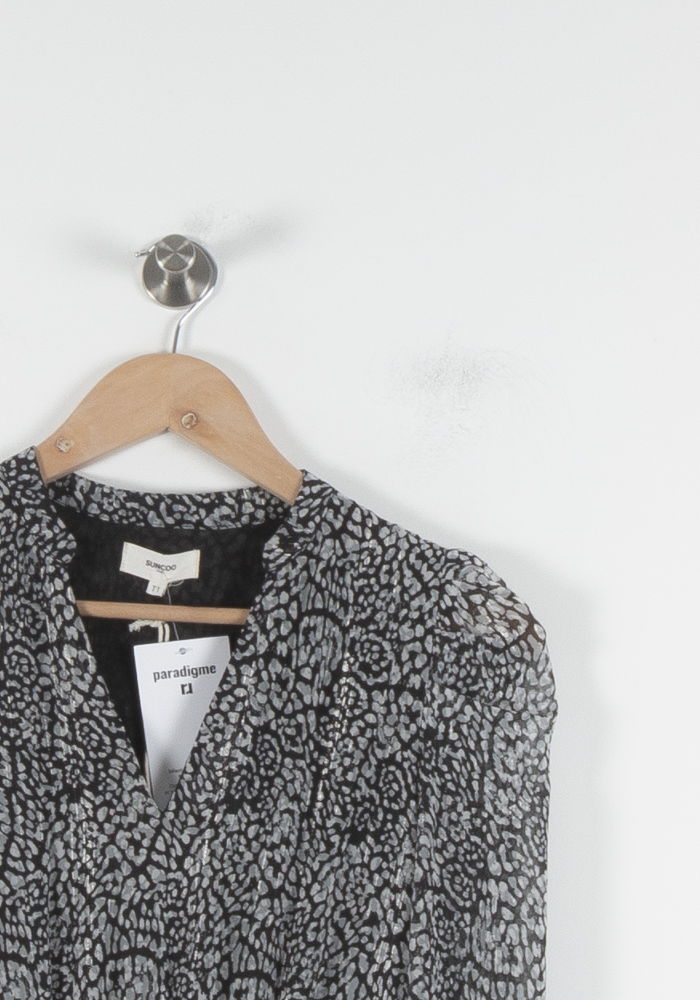 Robe Courte Noire et Grise - Taille S/36 de la marque Suncoo | PARAD84638 - Vendu par Paradigme - Image 3