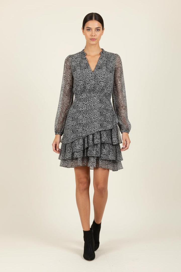 Robe Courte Noire et Grise - Taille S/36 de la marque Suncoo | PARAD84638 - Vendu par Paradigme - Image 1