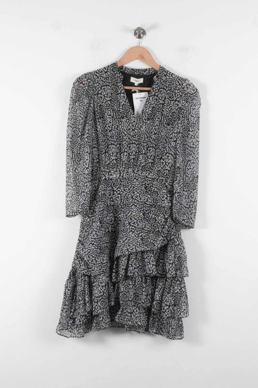 Robe Courte Noire et Grise - Taille S/36 de la marque Suncoo | PARAD84638 - Vendu par Paradigme - Image 2