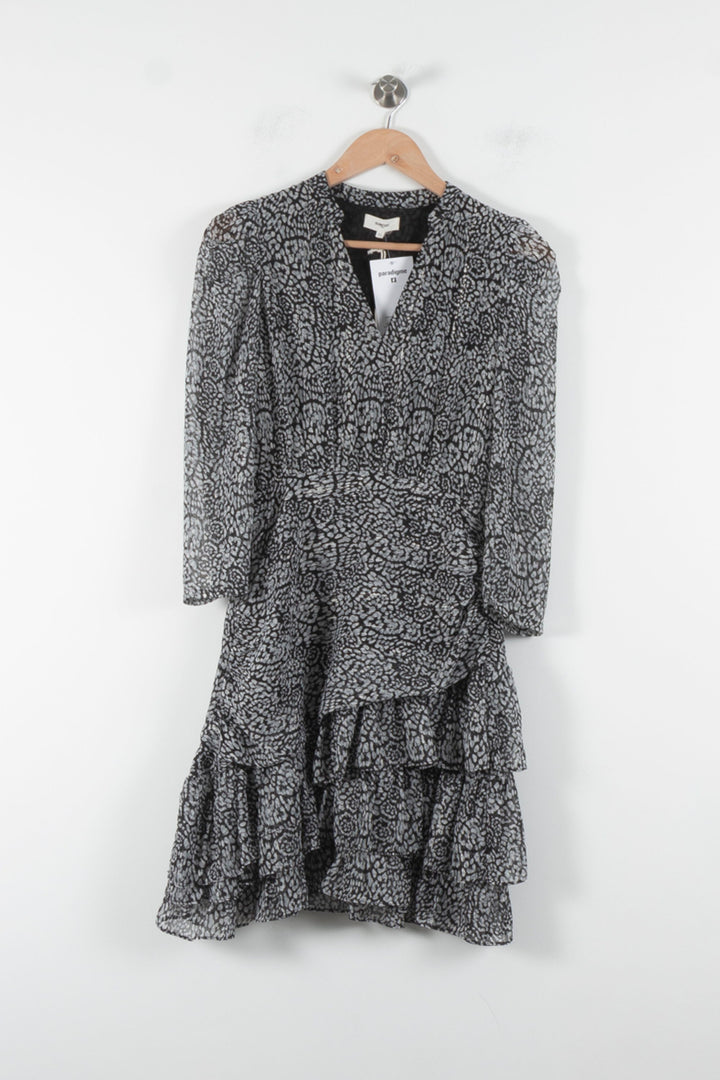 Robe Courte Noire et Grise - Taille S/36 de la marque Suncoo | PARAD84638 - Vendu par Paradigme - Image 2