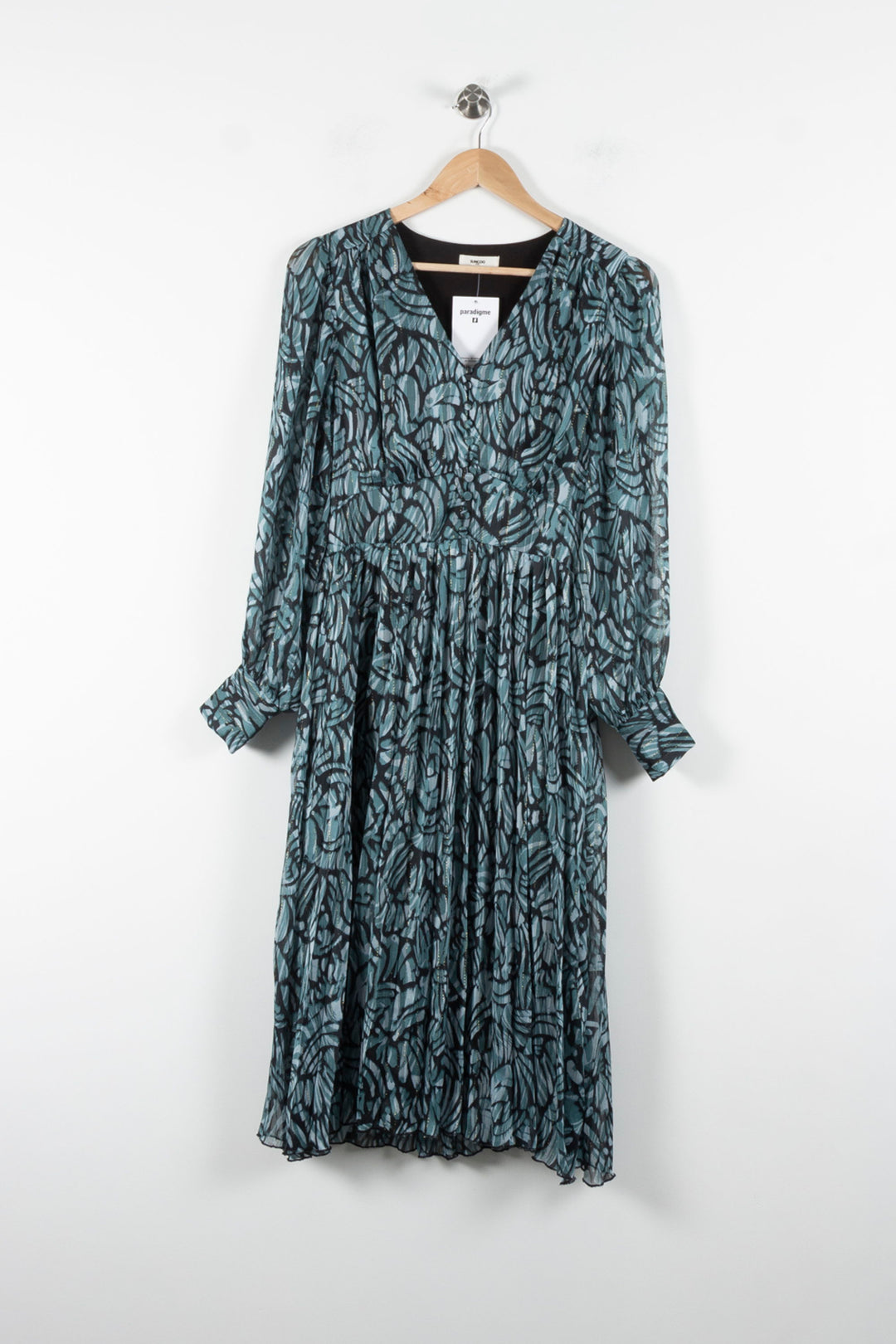 Robe Midi Bleue et Noire - Taille S/36 de la marque Suncoo | PARAD84639 - Vendu par Paradigme - Image 2