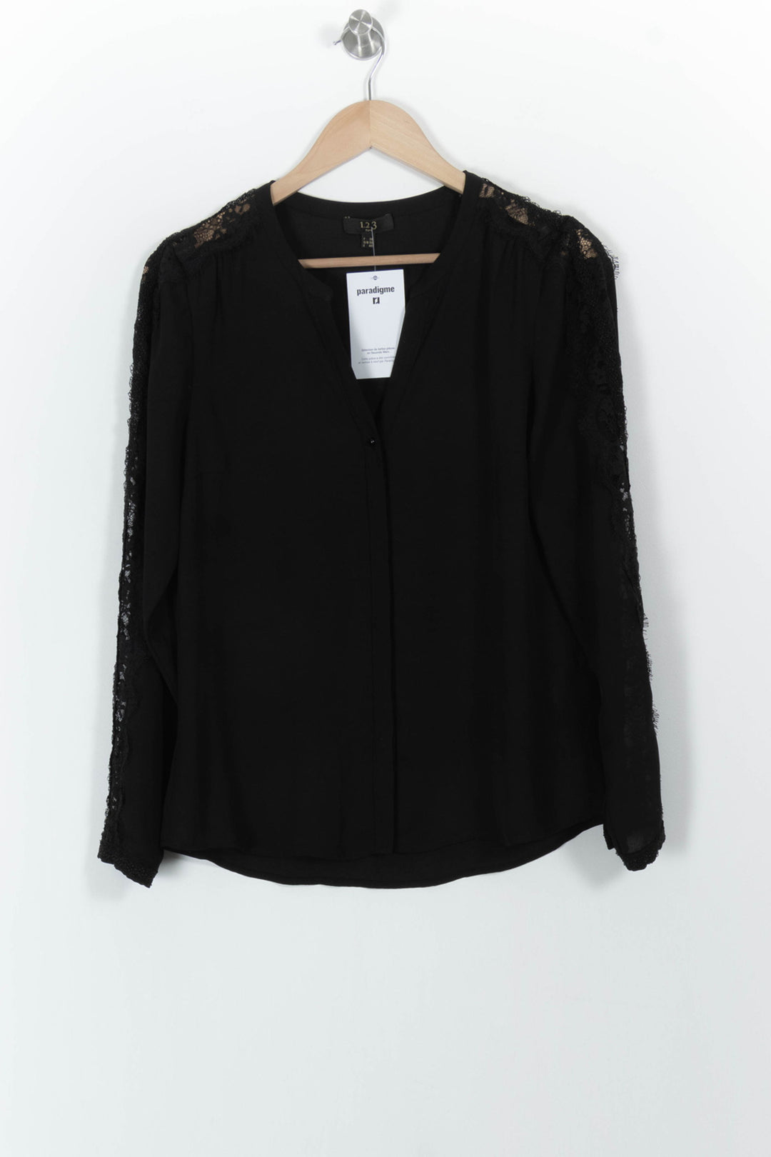 Blouse Noire - Taille M/38 de la marque Maison 123 | PARAD84653 - Vendu par Paradigme - Image 2