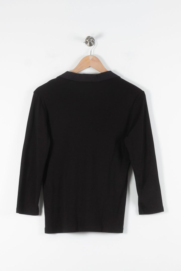 Blouse Noire - Taille L/40 de la marque Maison 123 | PARAD84655 - Vendu par Paradigme - Image 4