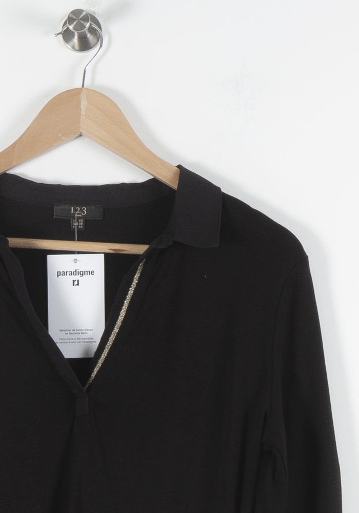 Blouse Noire - Taille L/40 de la marque Maison 123 | PARAD84655 - Vendu par Paradigme - Image 3