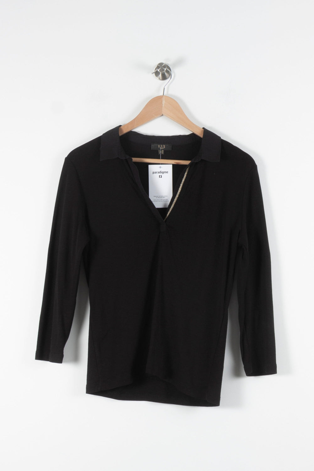 Blouse Noire - Taille L/40 de la marque Maison 123 | PARAD84655 - Vendu par Paradigme - Image 2